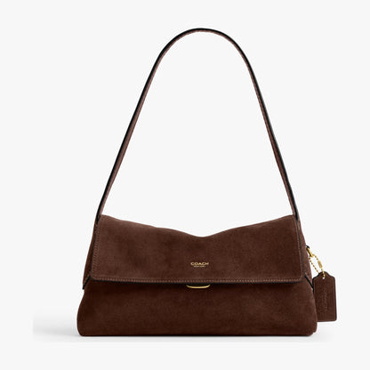 Coach Chelsea Shoulder Bag 26 - Brass/Dark Chocolate