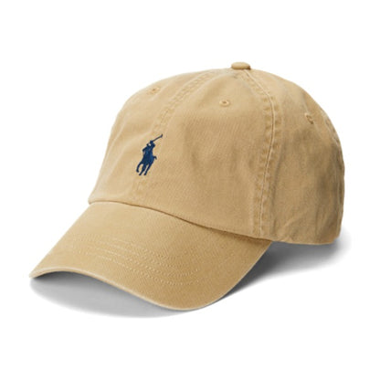 Polo Ralph Lauren The Iconic Cotton Chino Ball Cap - Tan/Newport Navy