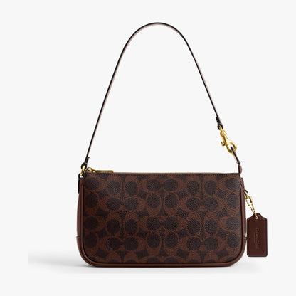 Coach Plaza Bag In Signature Canvas - Brass/Maple