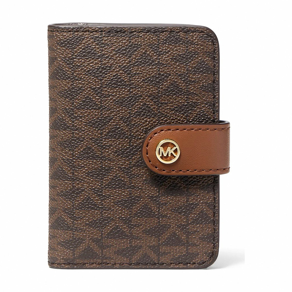 Michael Kors Jet Set Travel Small Signature Logo Billfold Wallet - BROWN