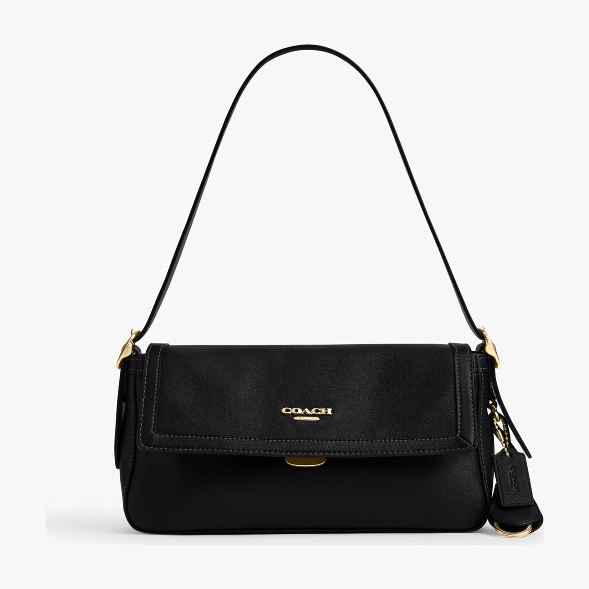Coach Etta Small Flap Shoulder Bag - Gold/Black