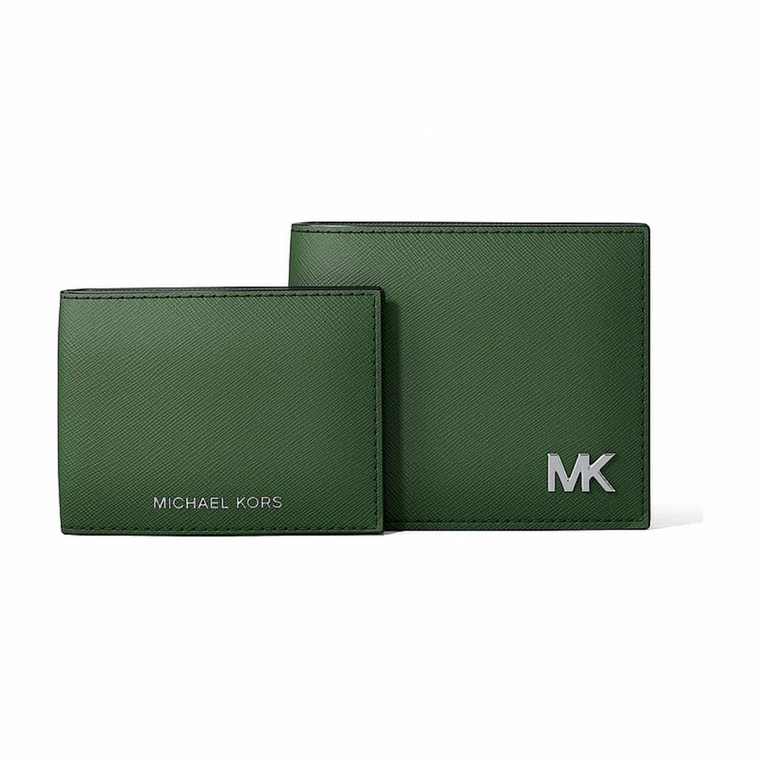 Michael Kors Cooper Saffiano Leather Billfold Wallet With Passcase - AMAZON GREEN