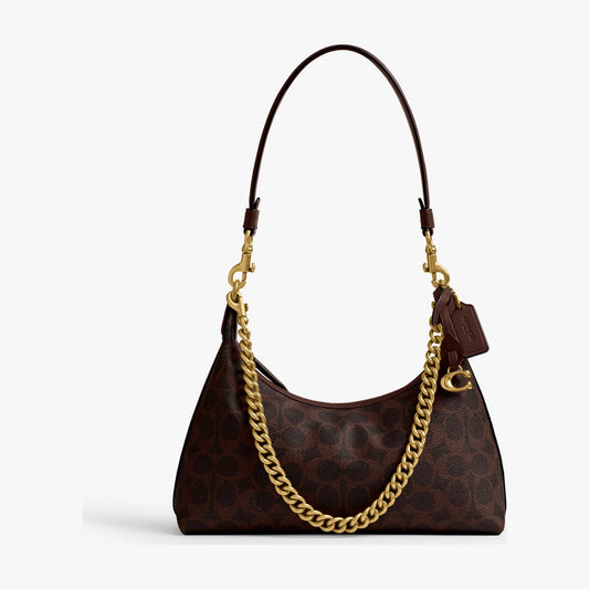 Coach Juliet Shoulder Bag 25 In Signature Canvas - Brass/Maple Maple
