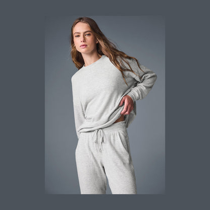 Alo Yoga Soho Pullover - Athletic Heather Grey