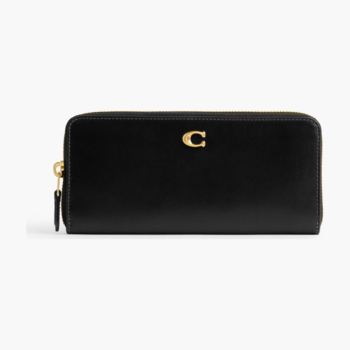 Coach Essential Slim Accordion Zip Wallet - Brass/Black