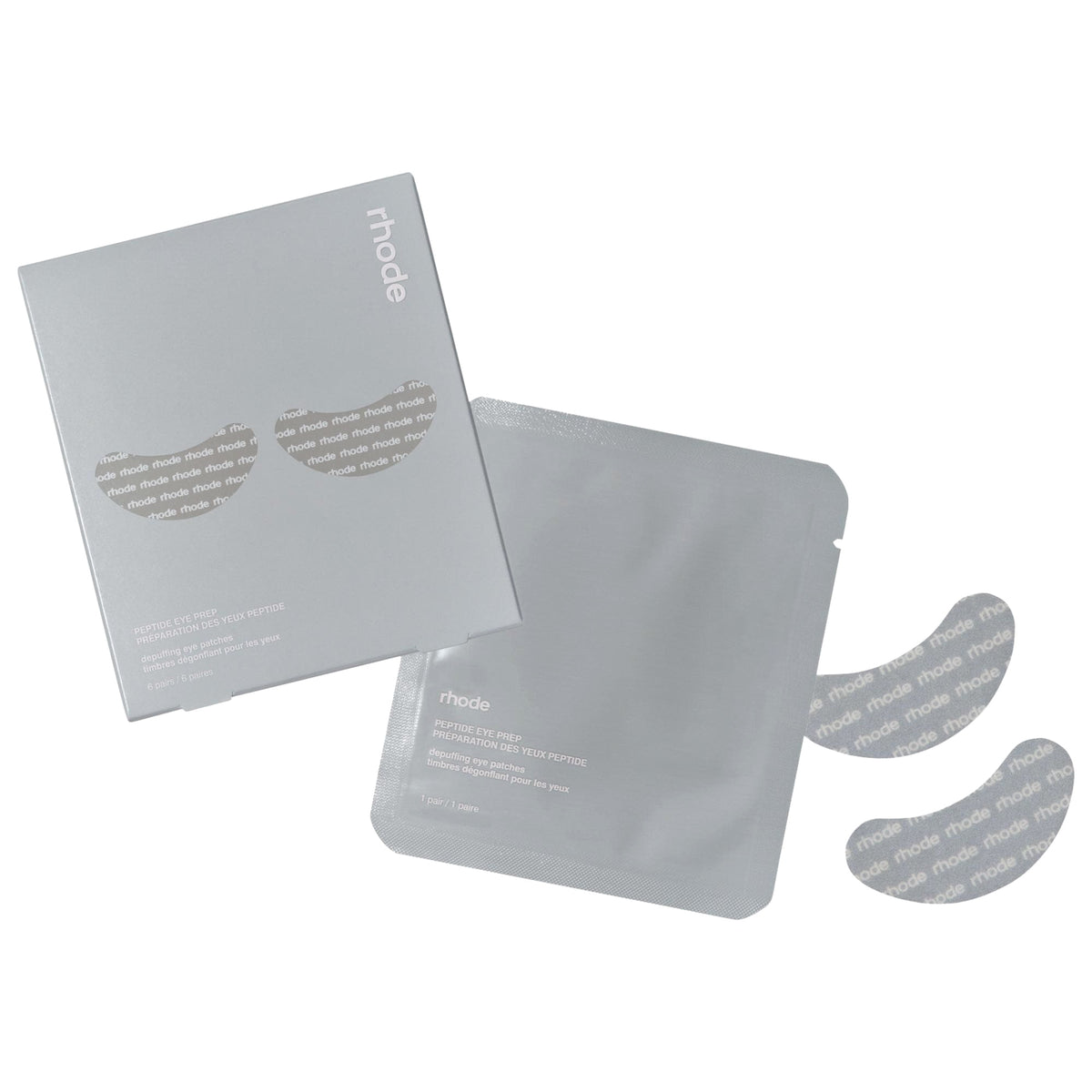 Rhode Peptide Eye Prep Depuffing Eye Patches rhode Logo – 6 pairs/pack - Standart