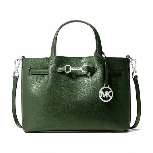 Michael Kors Carson Small Pebbled Leather Satchel - AMAZON GREEN