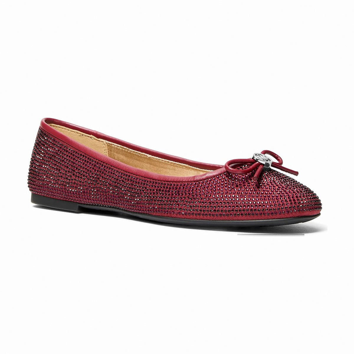 Michael Kors Savannah Embellished Ballet Flat - MAROON