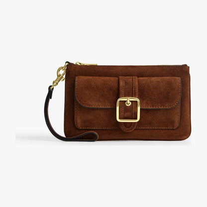 Coach Ashton Wristlet - Gold/Warm Brown