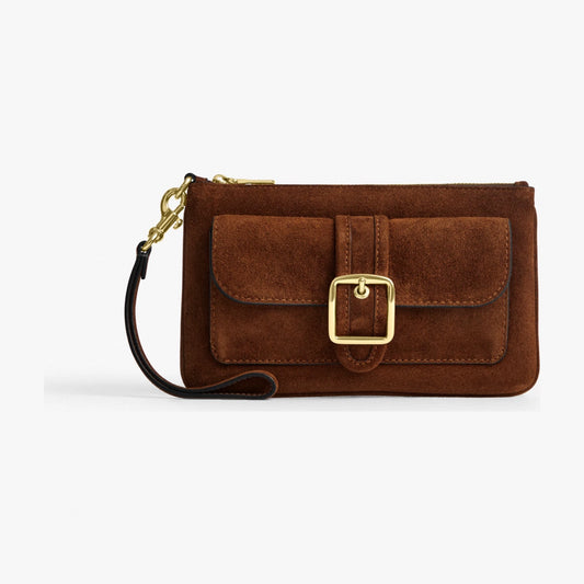 Coach Ashton Wristlet - Gold/Warm Brown