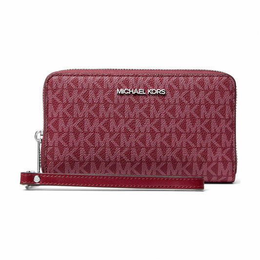 Michael Kors Jet Set Travel Large Smartphone Wristlet - MAROON