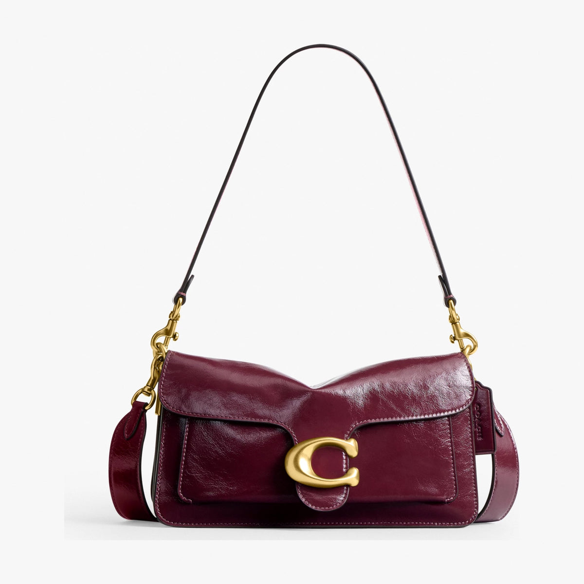 Coach Tabby Shoulder Bag 26 - Brass/Dark Cherry