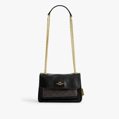 Coach Elodie Crossbody Bag 18 In Signature Canvas - Gold/Walnut/Black