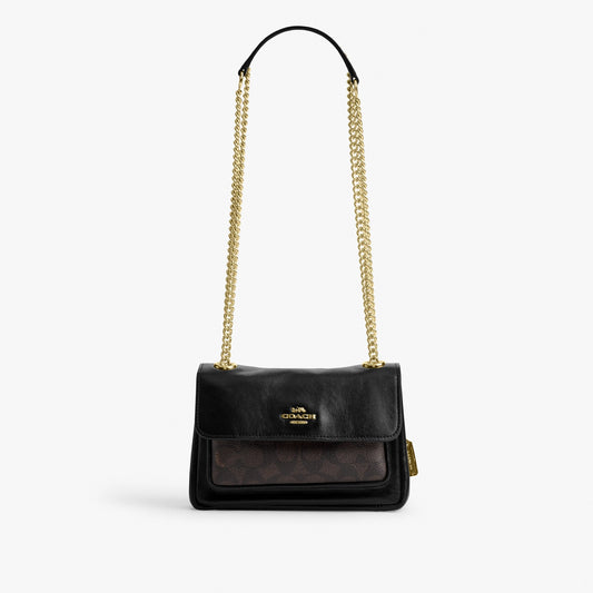 Coach Elodie Crossbody Bag 18 In Signature Canvas - Gold/Walnut/Black