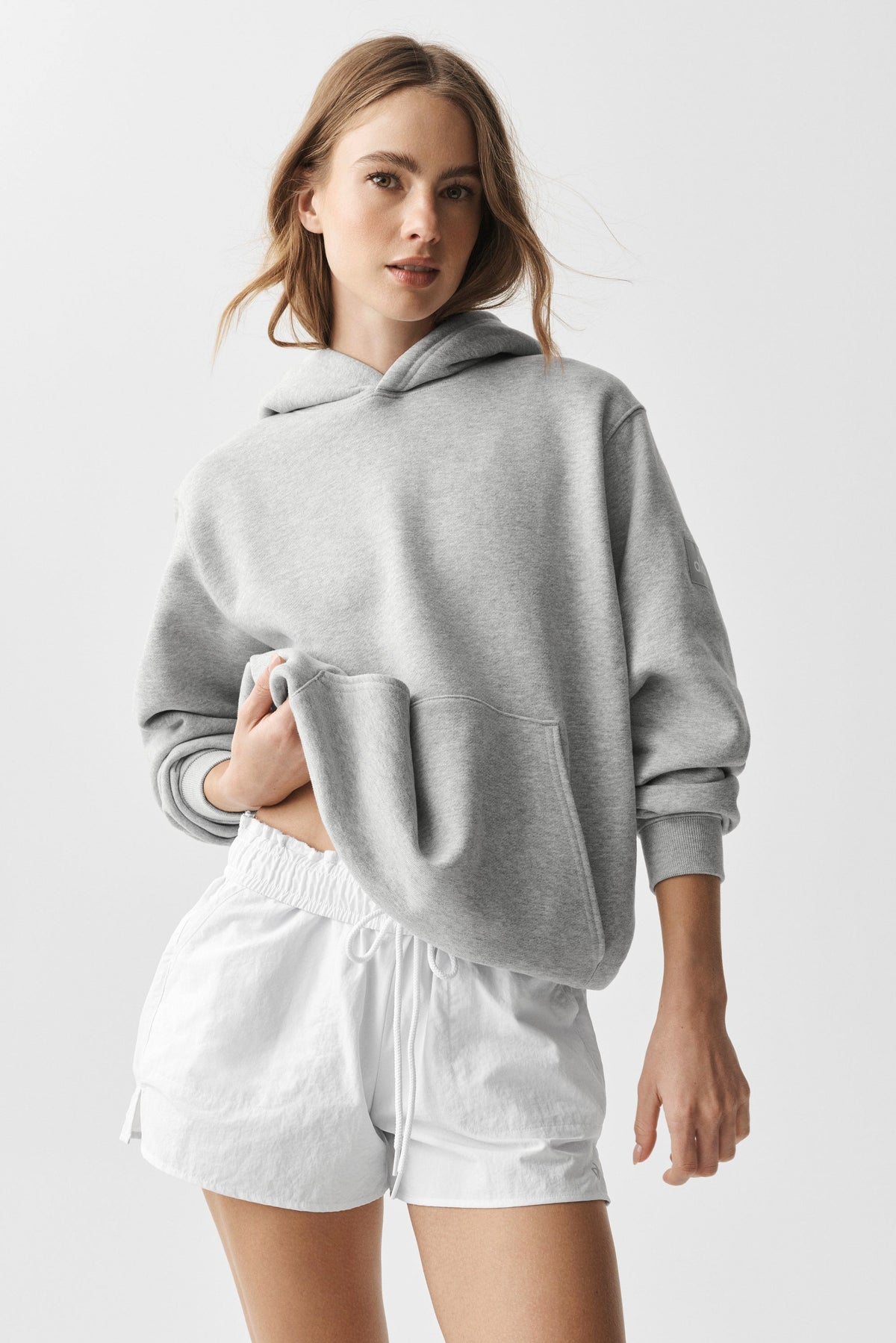 Alo Yoga Renown Heavy Weight Hoodie - Athletic Heather Grey