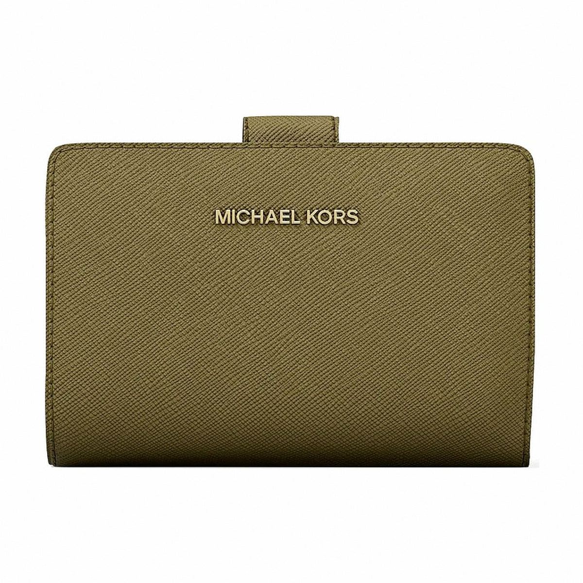 Michael Kors Medium Crossgrain Leather Wallet - OREGANO