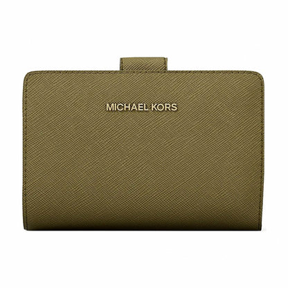 Michael Kors Medium Crossgrain Leather Wallet - OREGANO