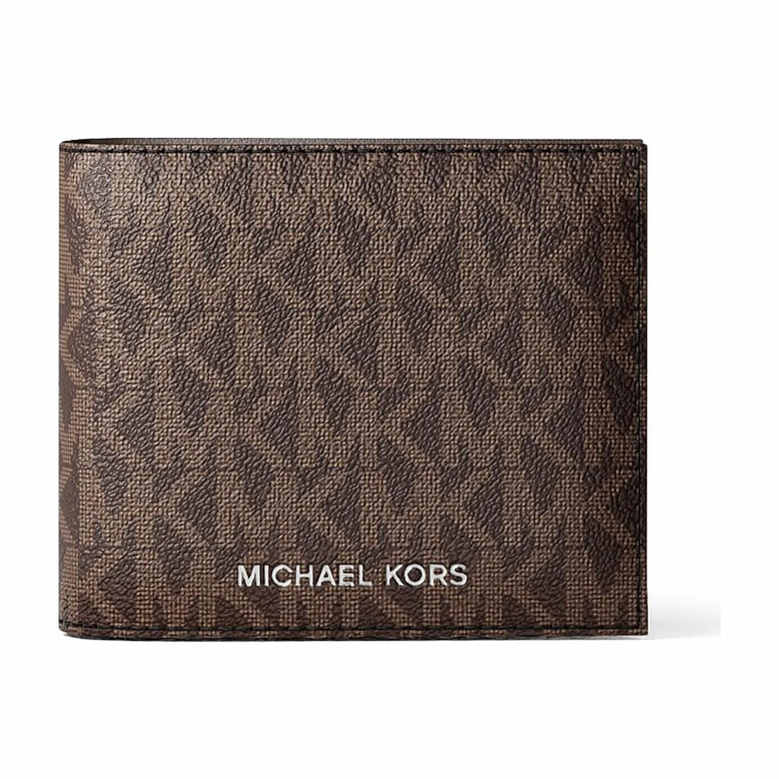 Michael Kors Cooper Logo Billfold Wallet With Coin Pouch - BROWN/BLK