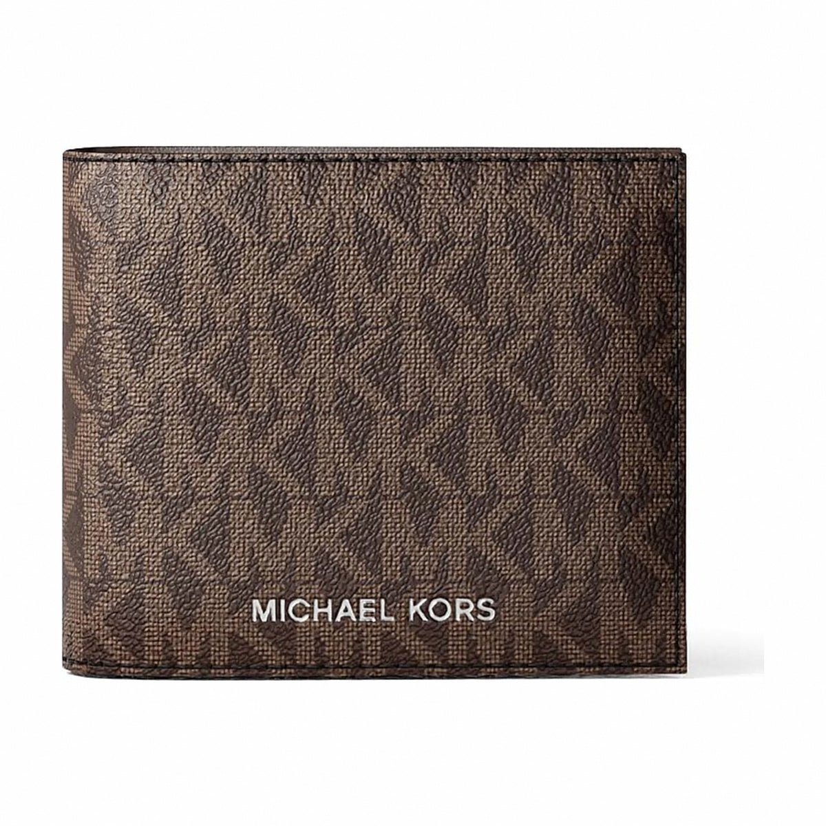 Michael Kors Cooper Logo Billfold Wallet With Coin Pouch - BROWN/BLK