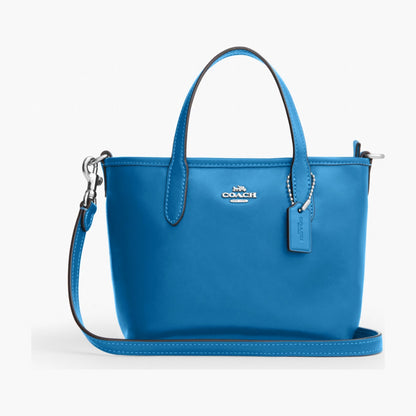 Coach City Mini Tote Bag - Silver/Blue Jay