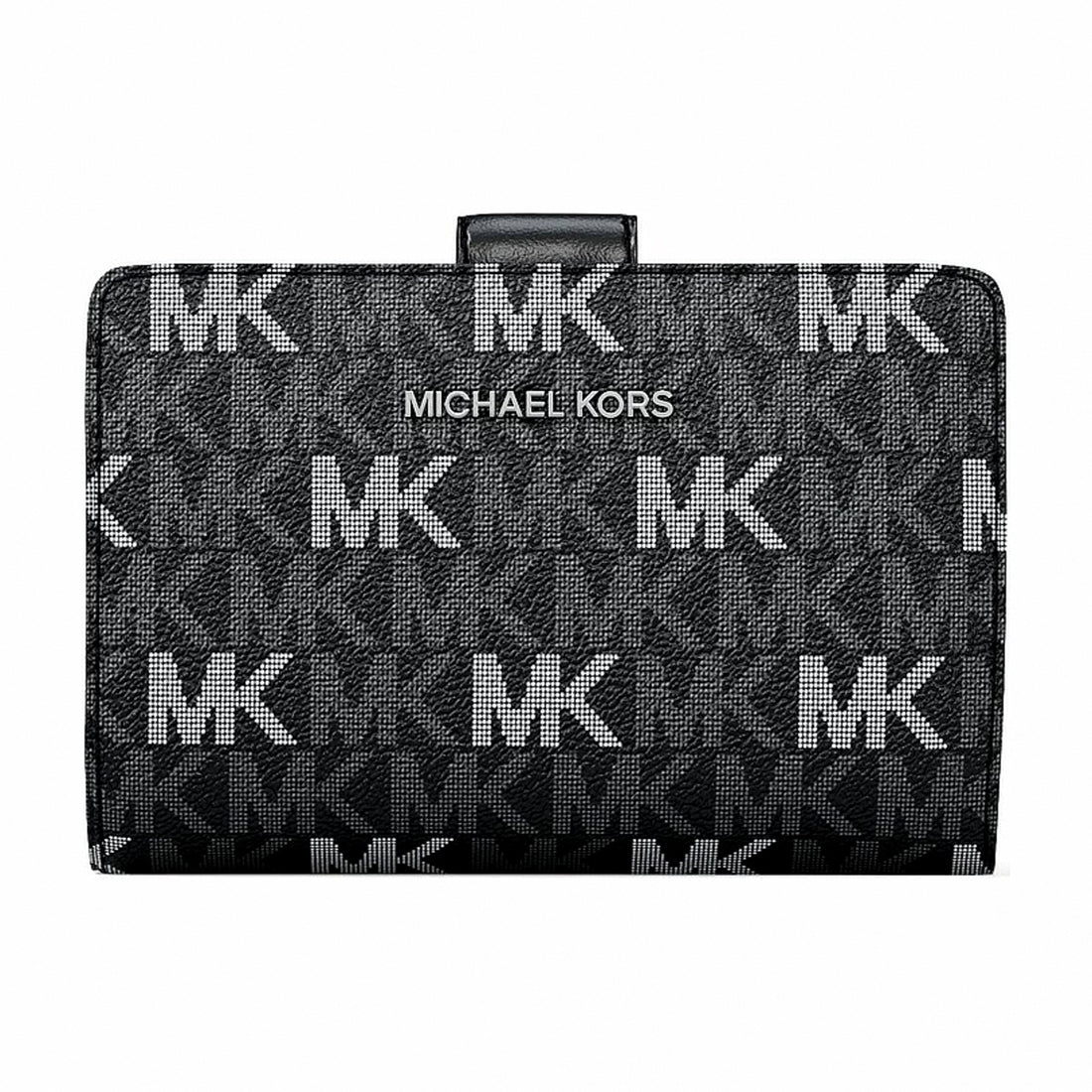 Michael Kors Jet Set Travel Medium Signature Logo Billfold Wallet - BLACK