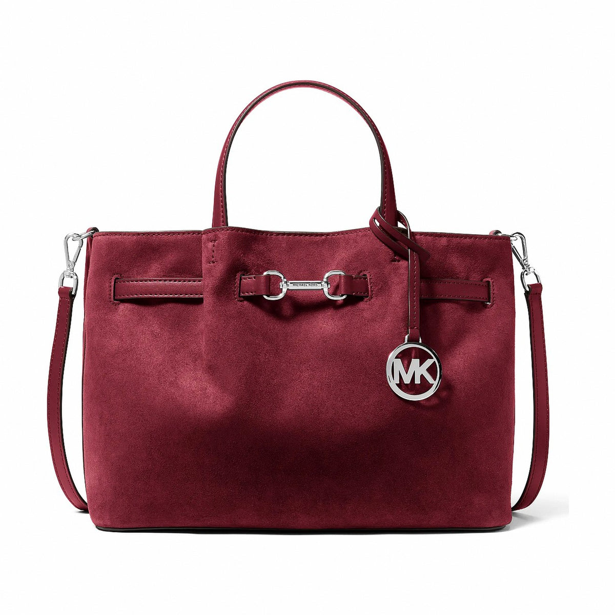 Michael Kors Carson Medium Satchel - MAROON
