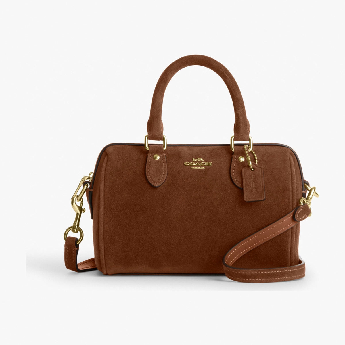 Coach Mini Rowan Crossbody Bag - Gold/Warm Brown