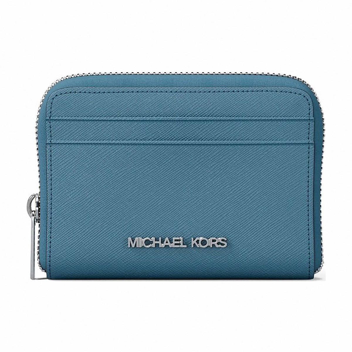 Michael Kors Jet Set Travel Medium Saffiano Leather Wallet - DENIM