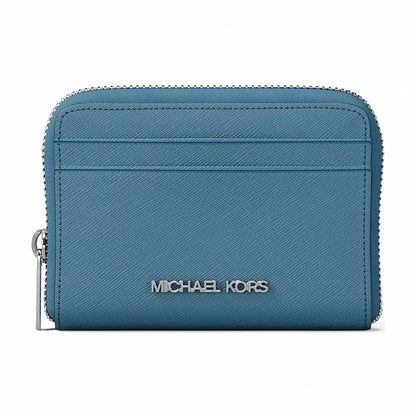 Michael Kors Jet Set Travel Medium Saffiano Leather Wallet - DENIM