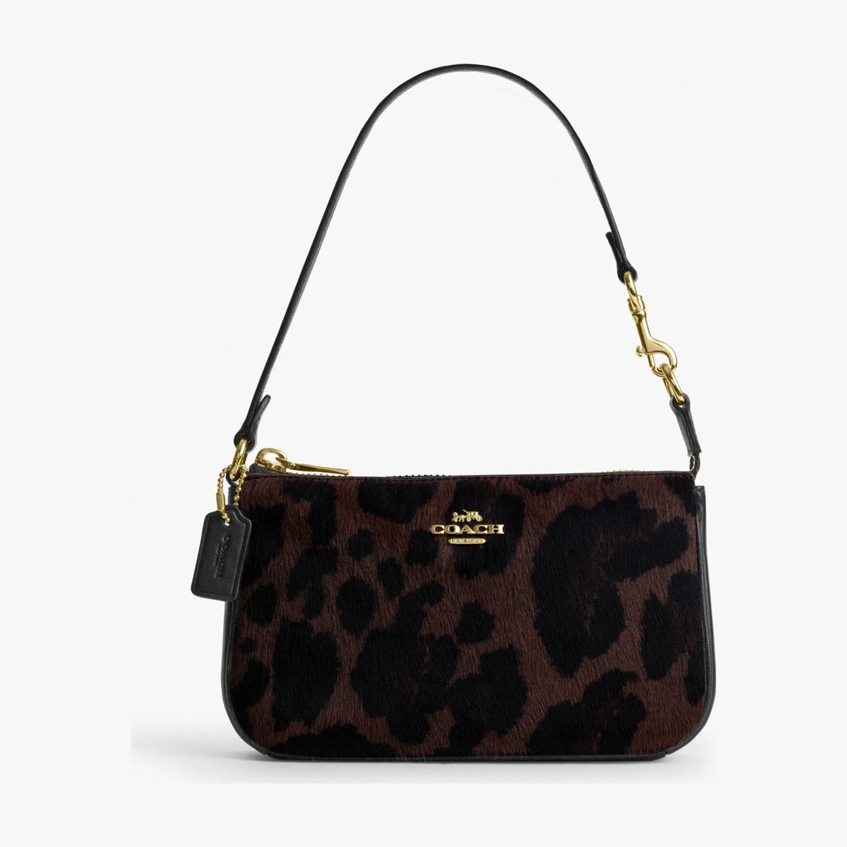 Coach Nolita 19 In Haircalf With Leopard Print - Gold/Dark Leopard