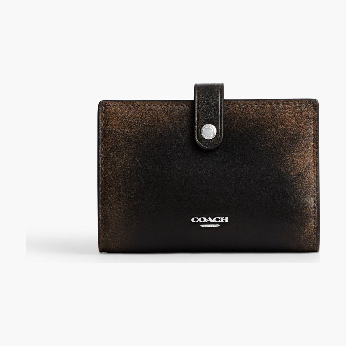 Coach 2-In-1 Wallet In Loved Leather - Silver/Black Brown