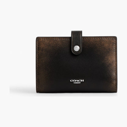Coach 2-In-1 Wallet In Loved Leather - Silver/Black Brown