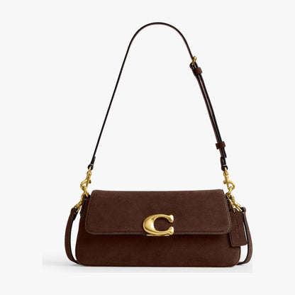 Coach Jet Shoulder Bag - Brass/Dark Chocolate