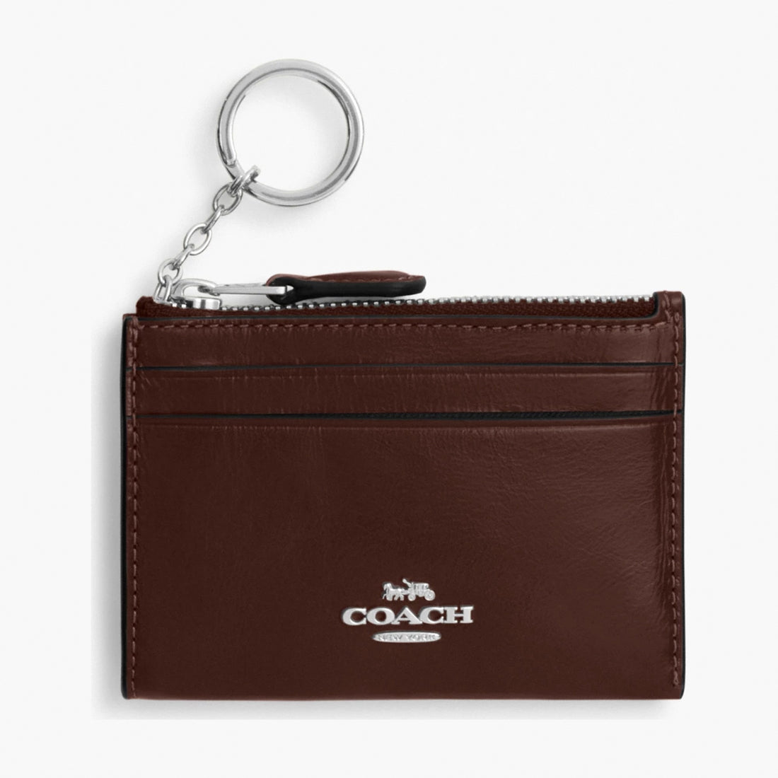 Coach Mini Skinny ID Case - Silver/Maple