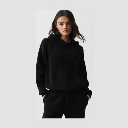 Alo Yoga Scholar Hooded Sweater - Black