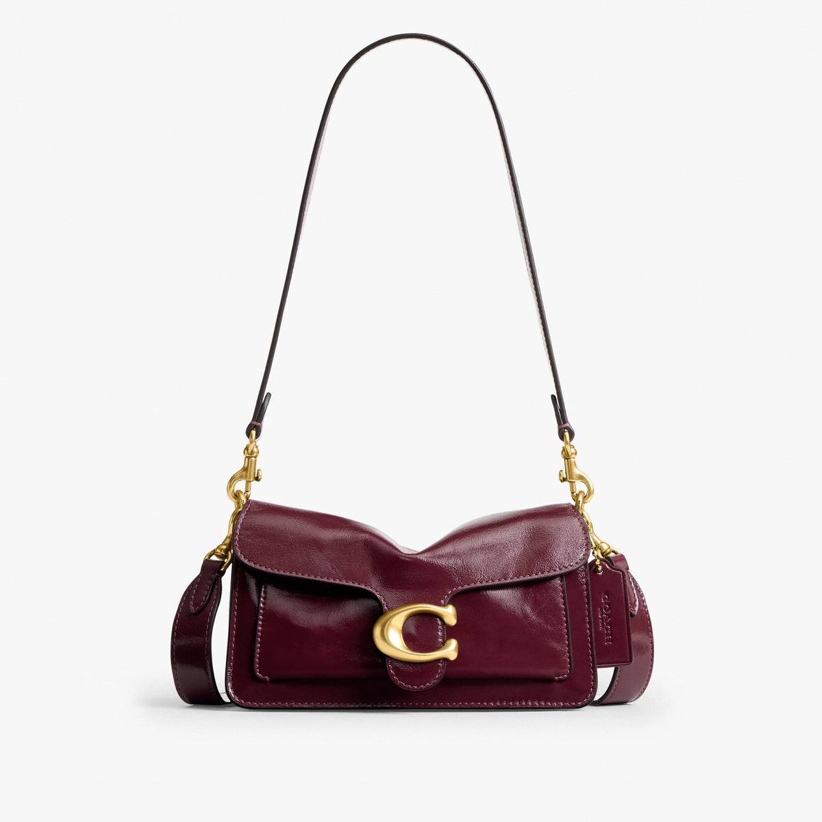 Coach Tabby Shoulder Bag 20 - Brass/Dark Cherry