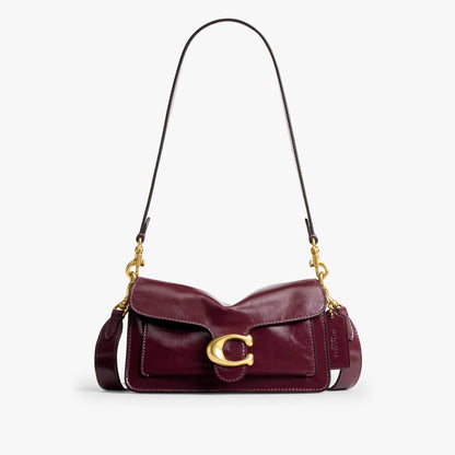 Coach Tabby Shoulder Bag 20 - Brass/Dark Cherry