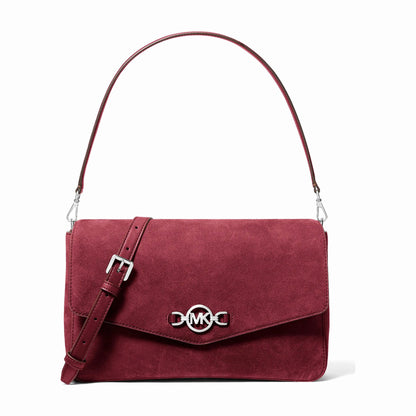 Michael Kors Kacey Large Convertible Shoulder Bag - MAROON