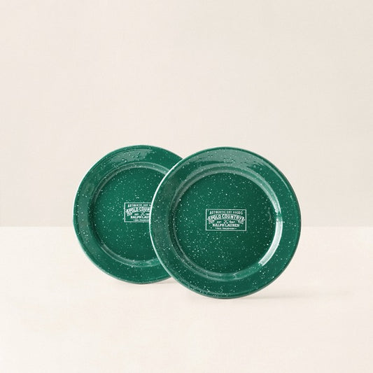 Ralph Lauren Home Polo Country Outdoor Plate Gift Set - Green/white