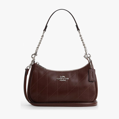 Coach Teri Shoulder Bag With Quilting - Silver/Maple