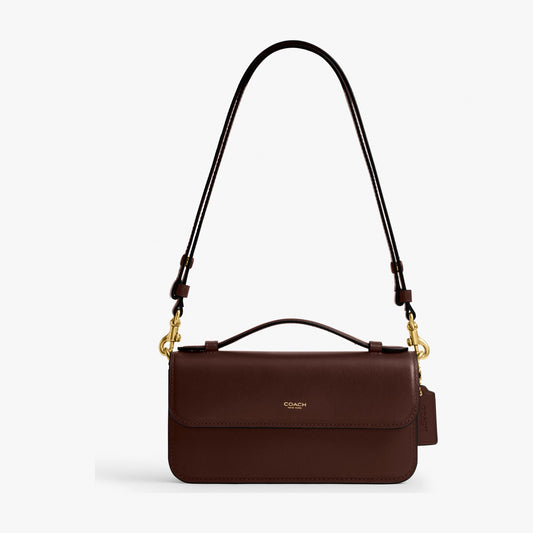 Coach New York Elora Top Handle Crossbody Bag - Brass/Maple