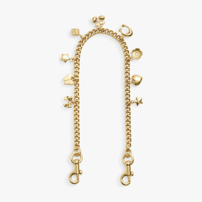 Coach Charm Chain Strap - Gold/Gold