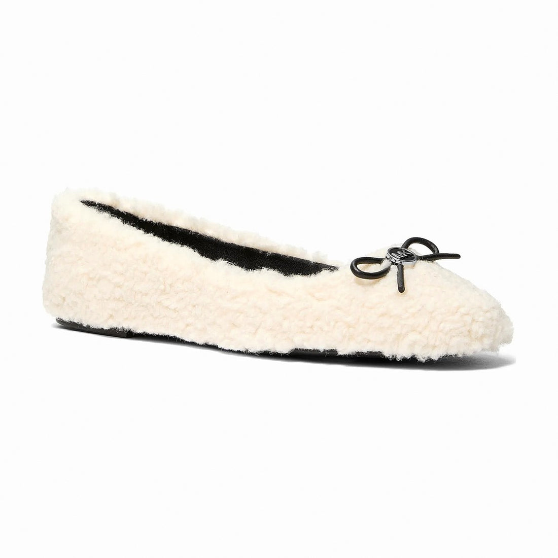 Michael Kors Savannah Faux Shearling Ballet Flat - NATURAL