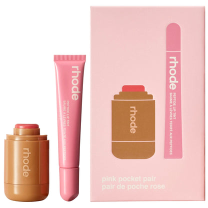 rhode Pocket Pair Limited Edition Lip + Cheek Set - sprinkle + ribbon - a pink pair