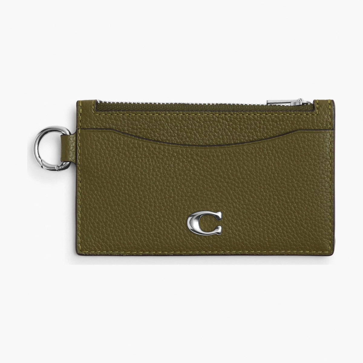 Coach Zip Card Case - Olive