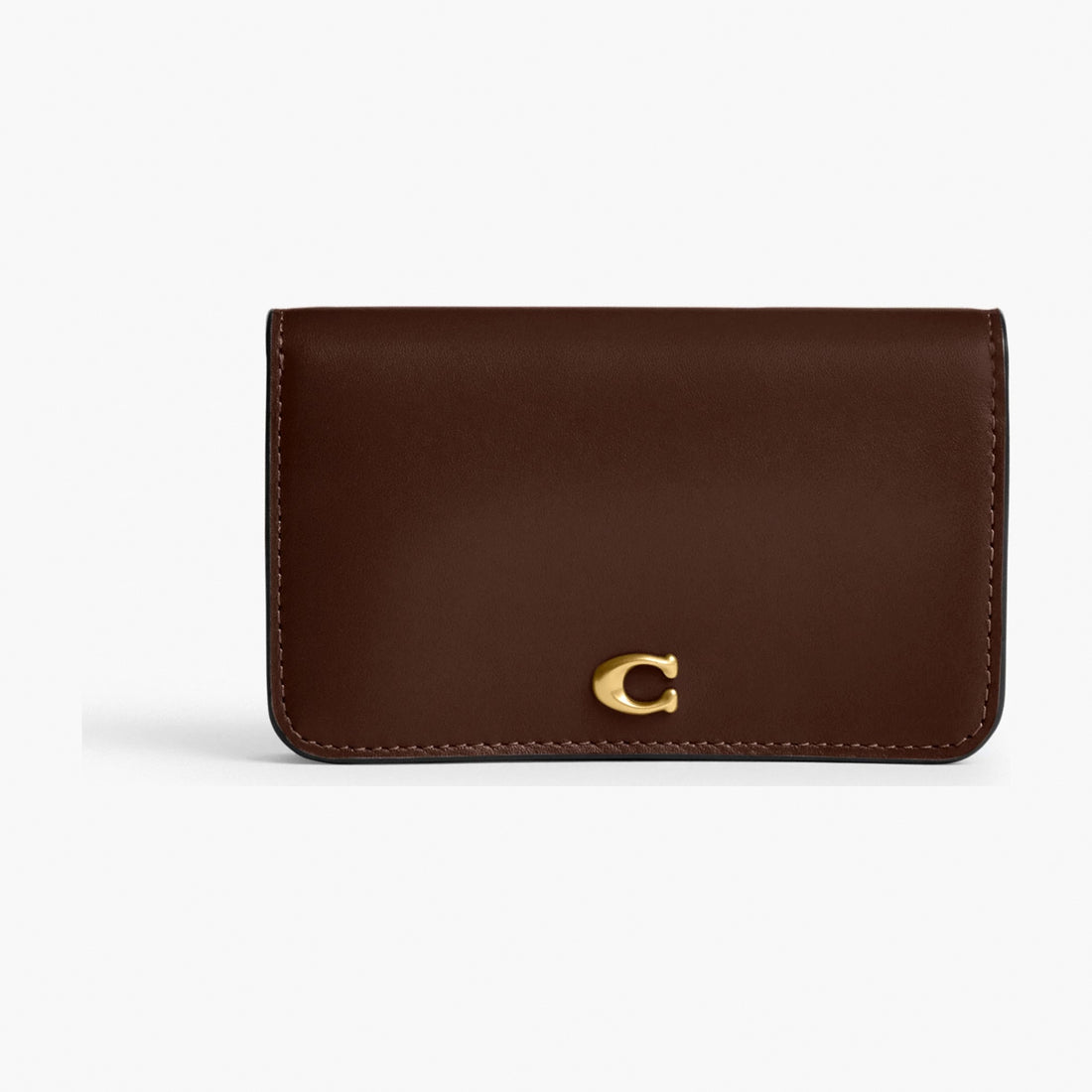 Coach Essential Slim Card Case - Brass/Maple