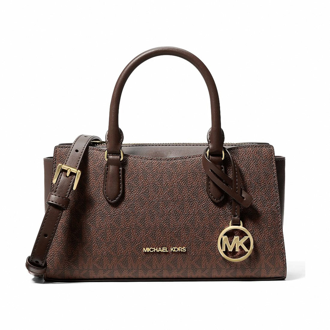 Michael Kors Arden Small Signature Logo Messenger Bag - NUTMEG