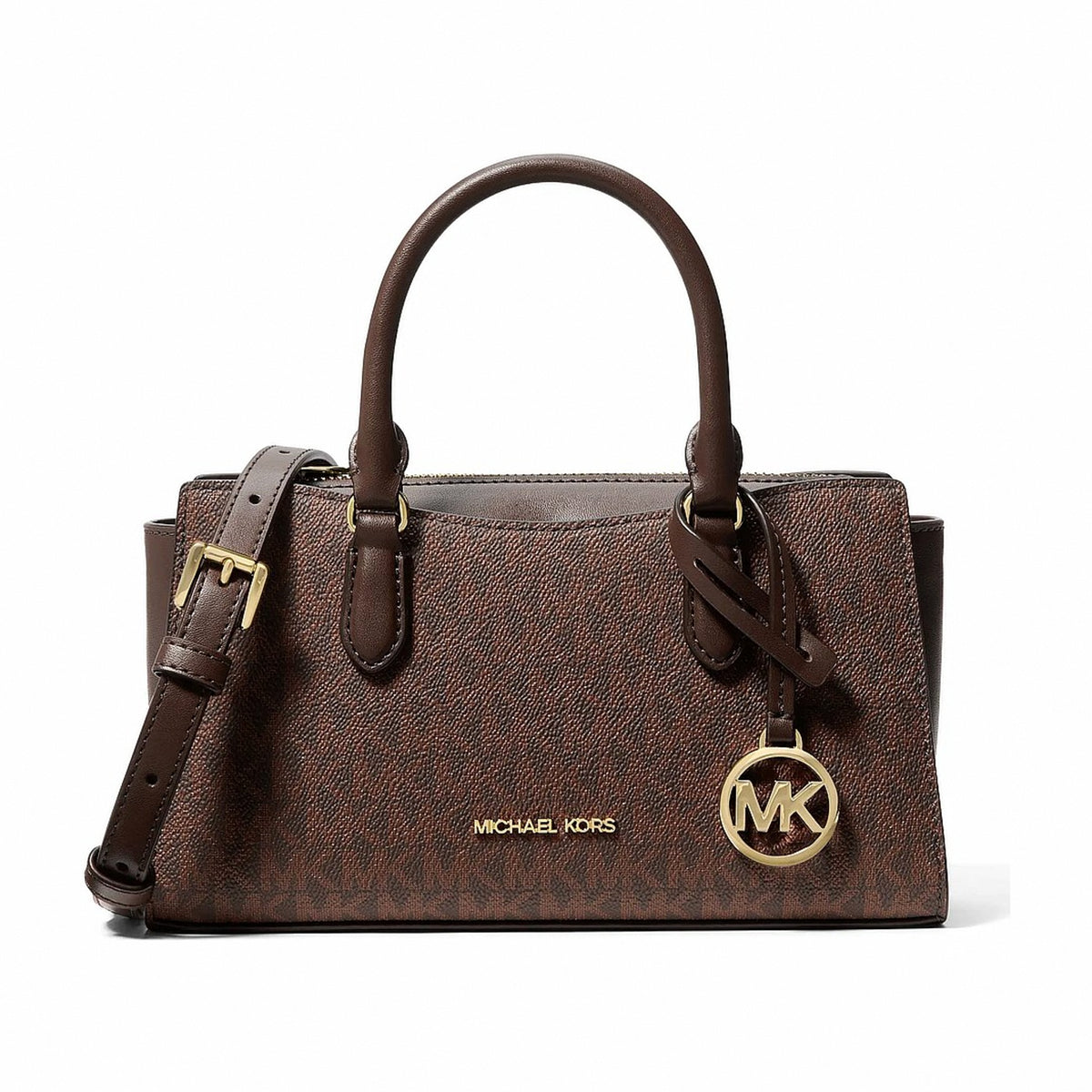 Michael Kors Arden Small Signature Logo Messenger Bag - NUTMEG