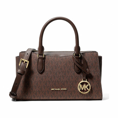 Michael Kors Arden Small Signature Logo Messenger Bag - NUTMEG