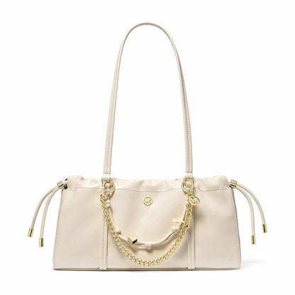 Michael Kors Matilda Small Cinched Shoulder Bag - LT CREAM